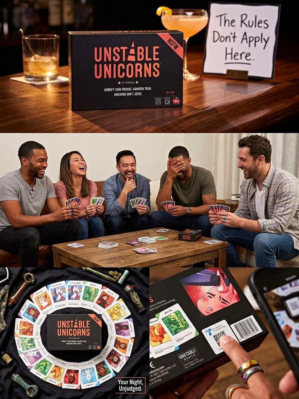 Unstable Unicorns NSFW 2nd EditionCard Game New Sealed AdultParty Game TeeTurtle
